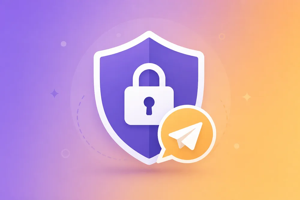 Lá chắn bảo mật Telegram — biểu tượng an toàn cho tài khoản